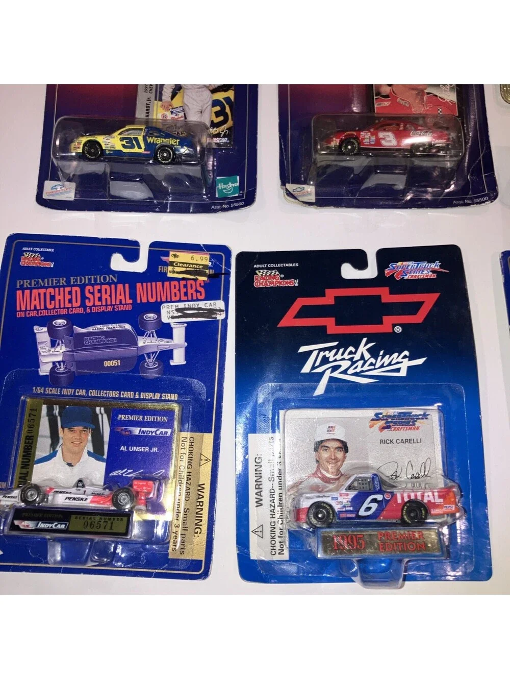 Lot of 7 VINTAGE MIX Racing Champions 